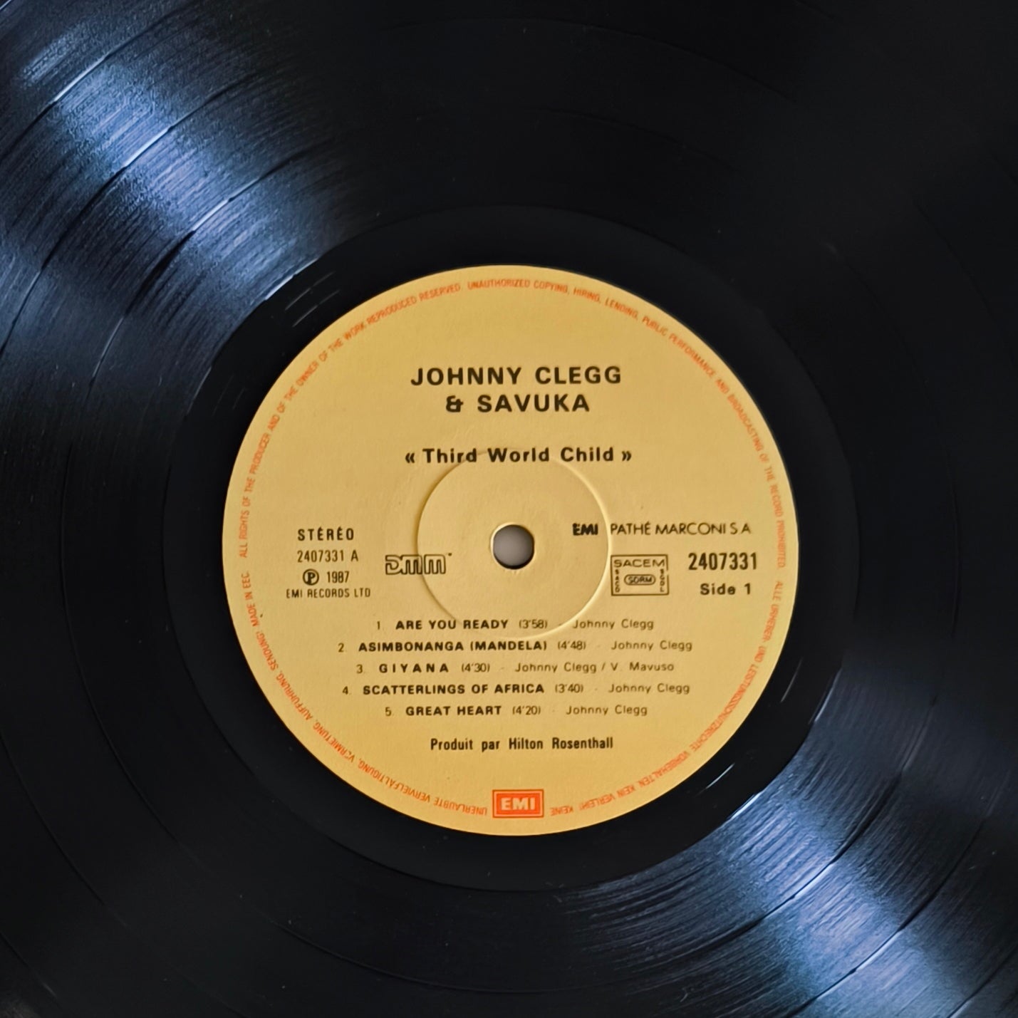 JOHNNY CLEGG & SAVUKA - Third World Child