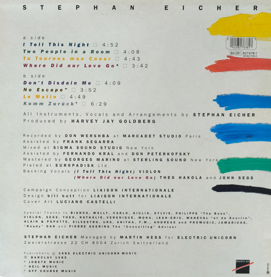 STEPHAN EICHER - I Tell this Night