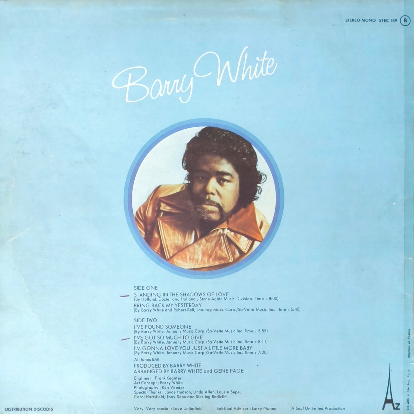 BARRY WHITE -  I've Got So Much To Give