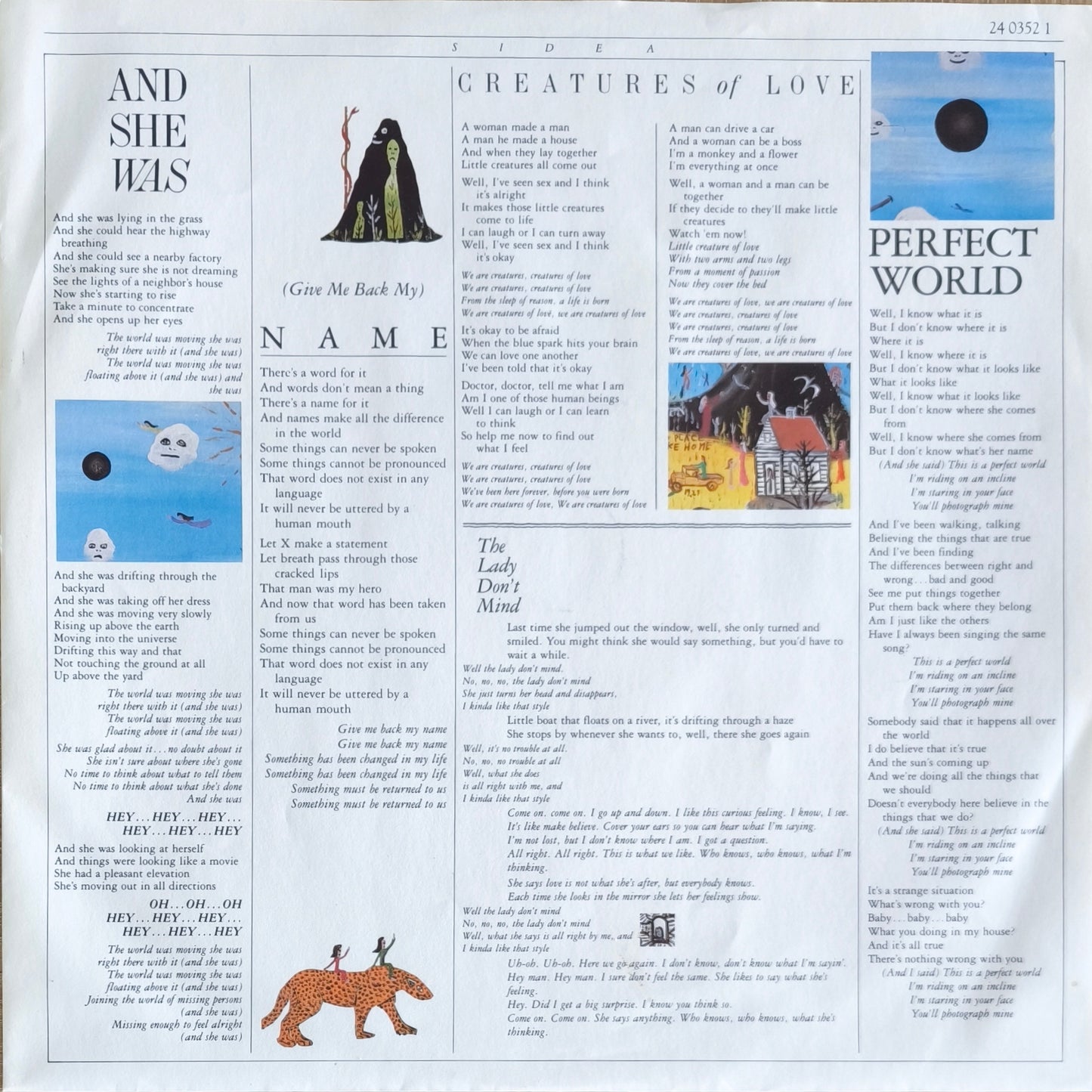 TALKING HEADS - Little Creatures