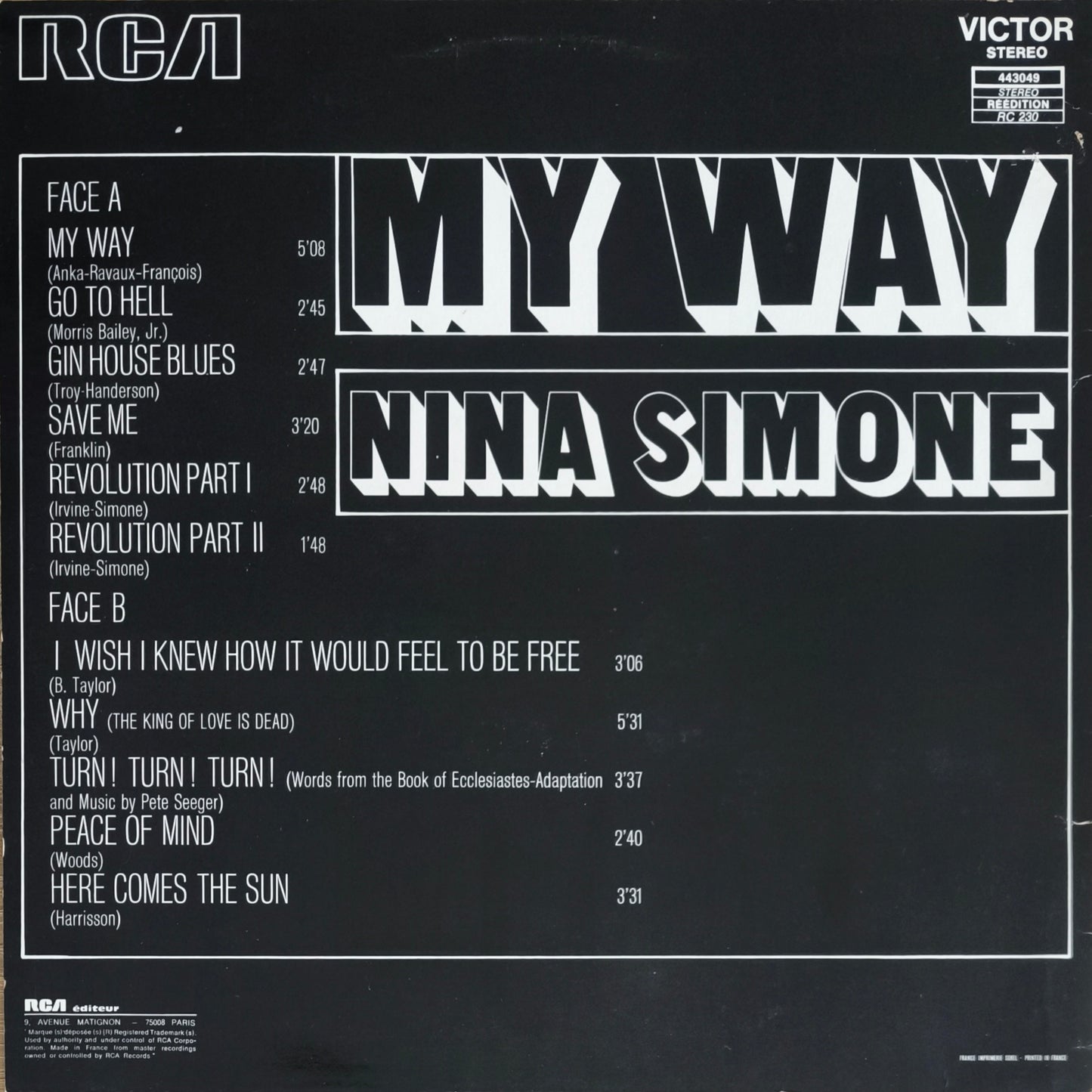 NINA SIMONE - My Way