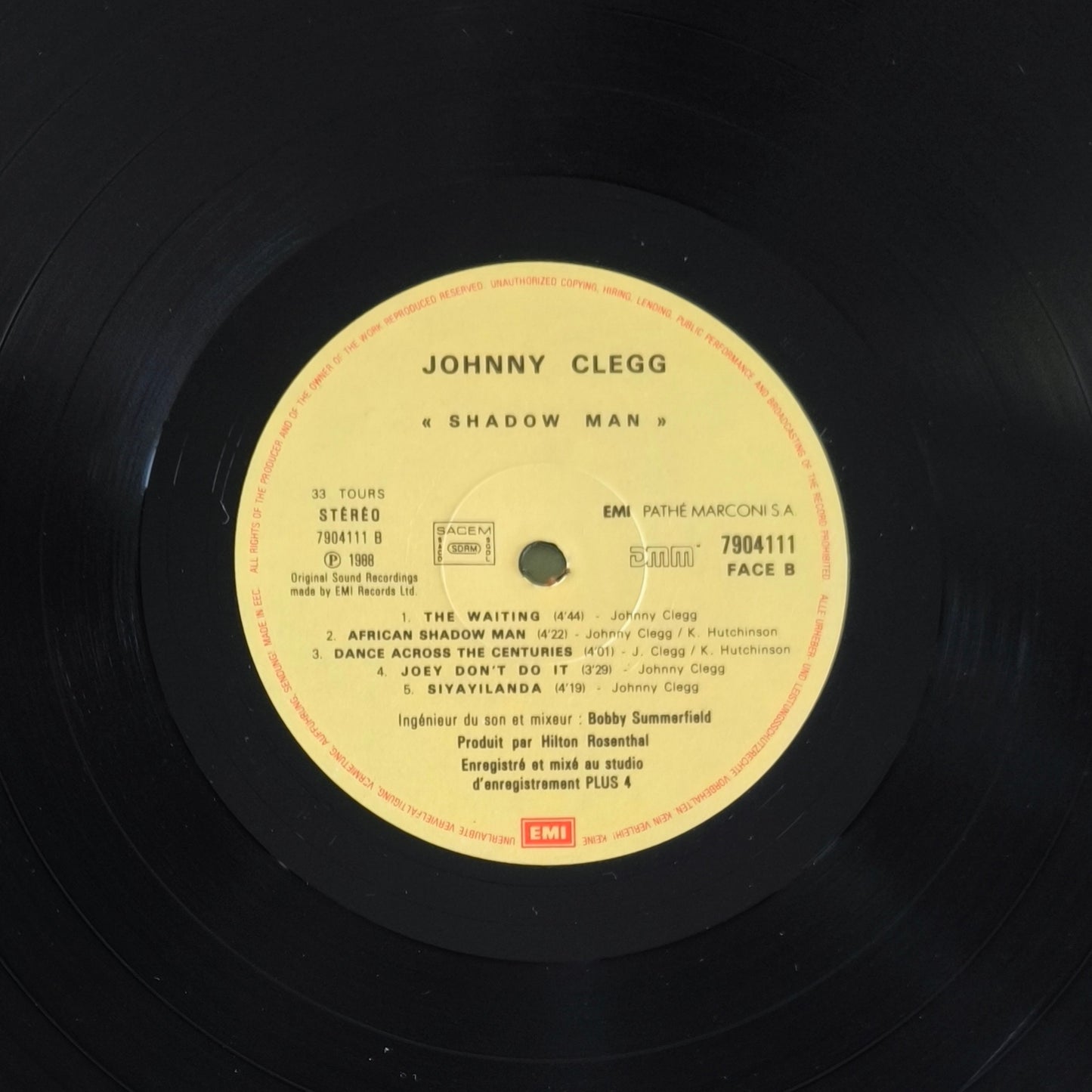 JOHNNY CLEGG & SAVUKA - Shadow Man