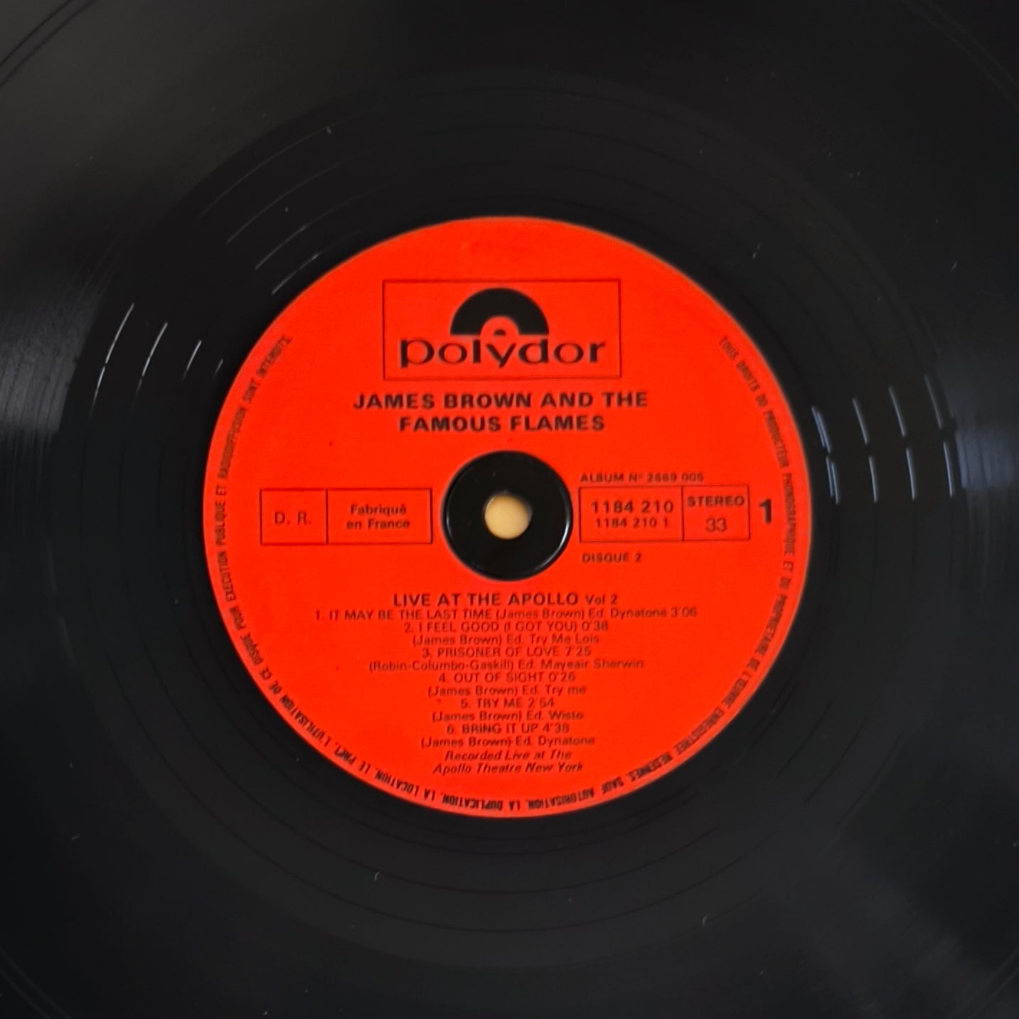 JAMES BROWN -  Live At The Apollo Volume II