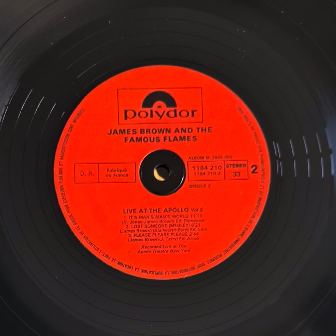 JAMES BROWN -  Live At The Apollo Volume II