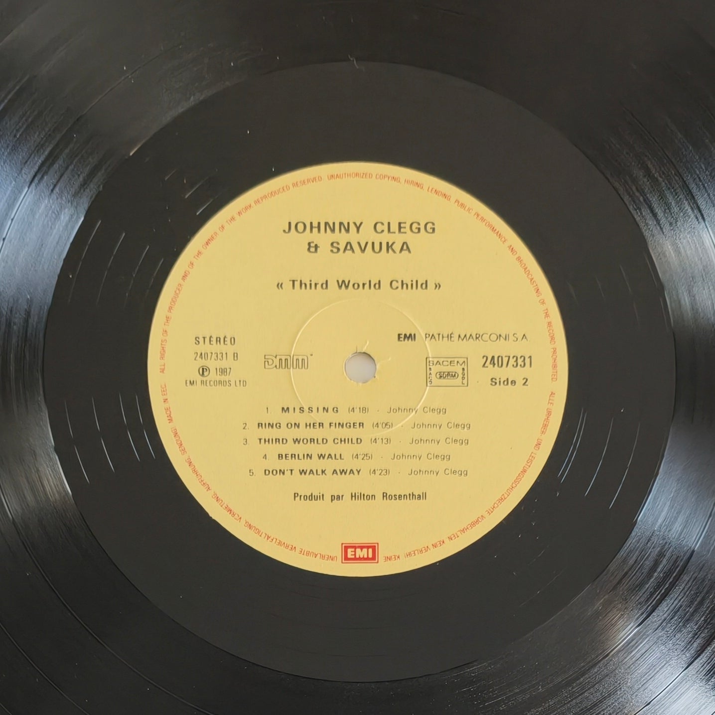 JOHNNY CLEGG & SAVUKA - Third World Child