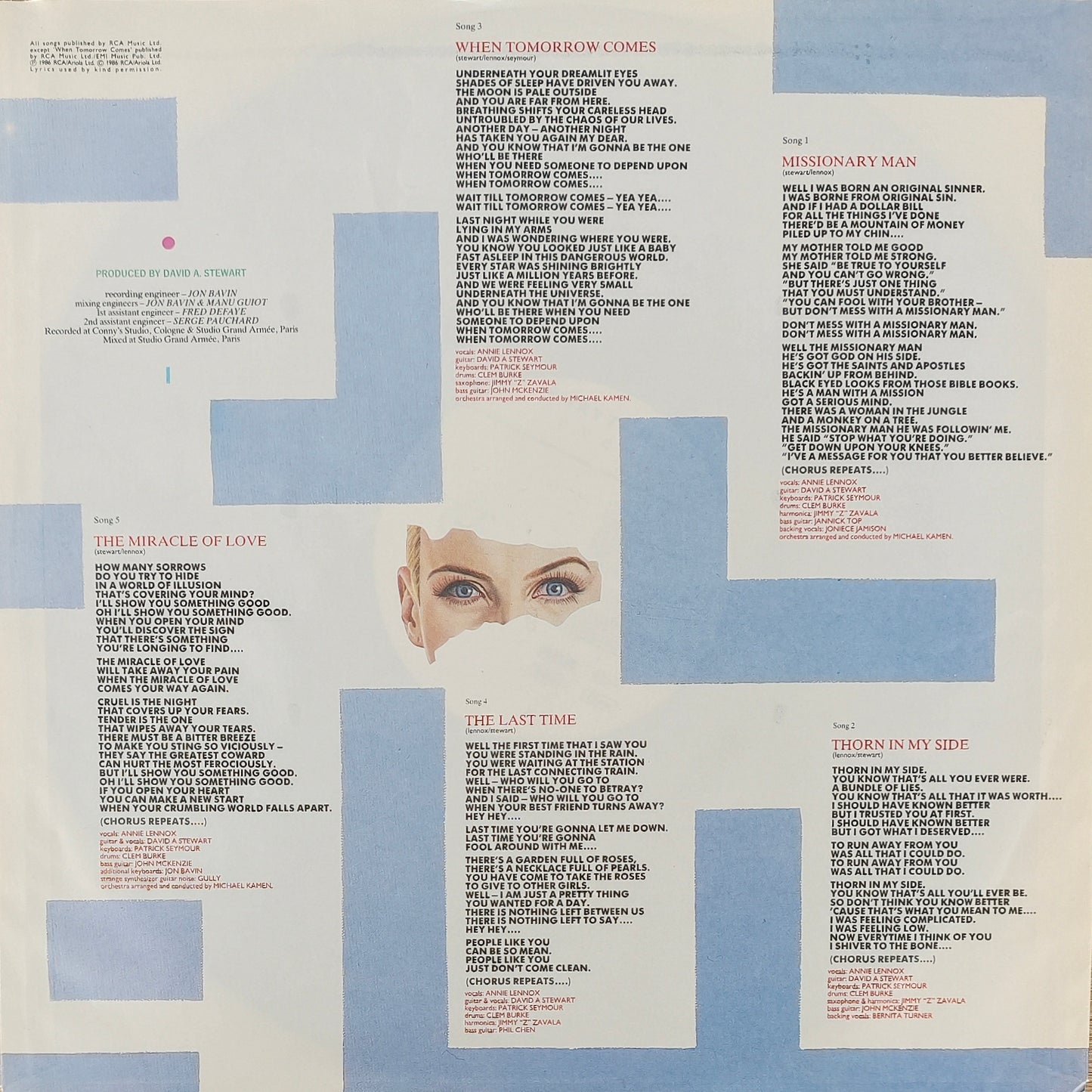 EURYTHMICS - Revenge