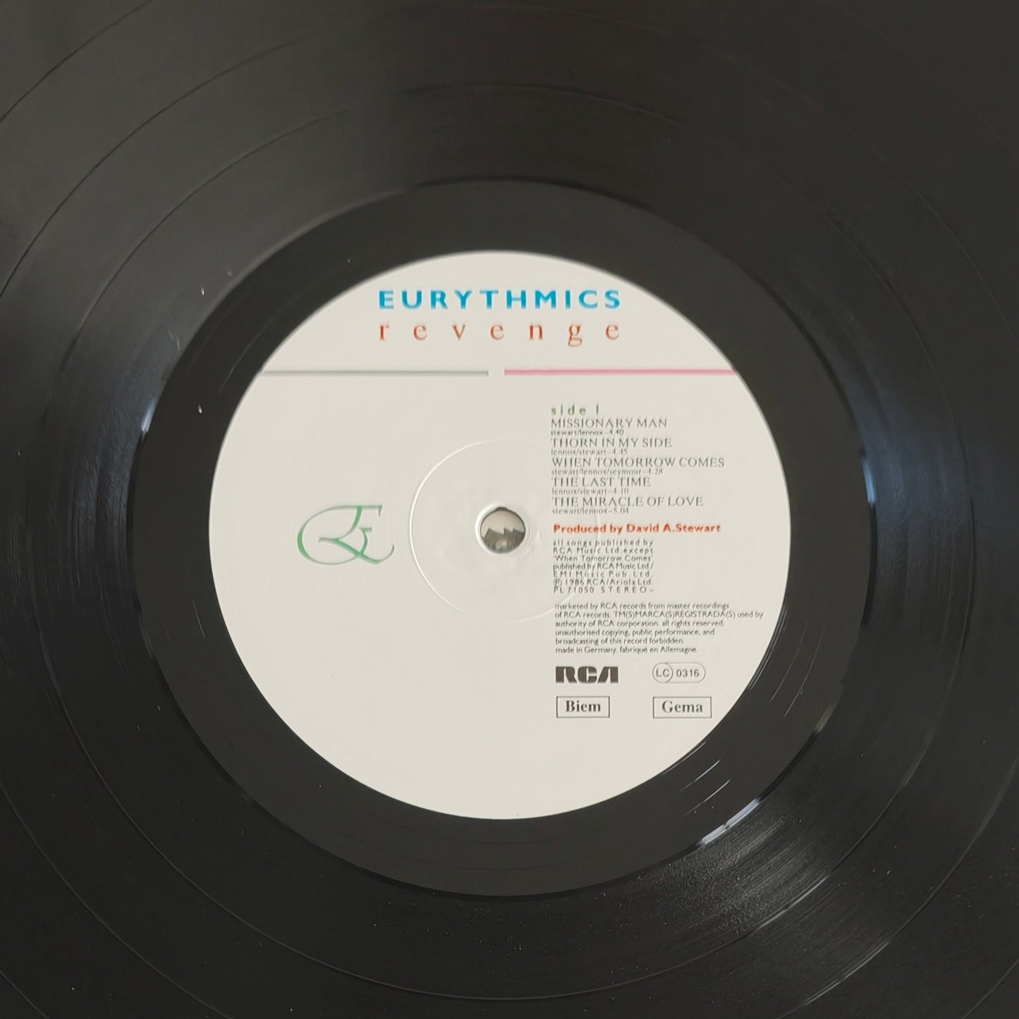 EURYTHMICS - Revenge