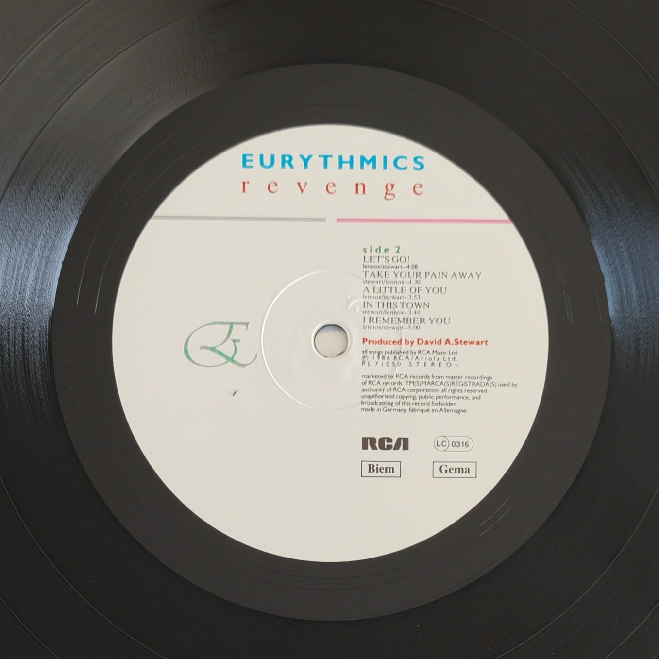 EURYTHMICS - Revenge