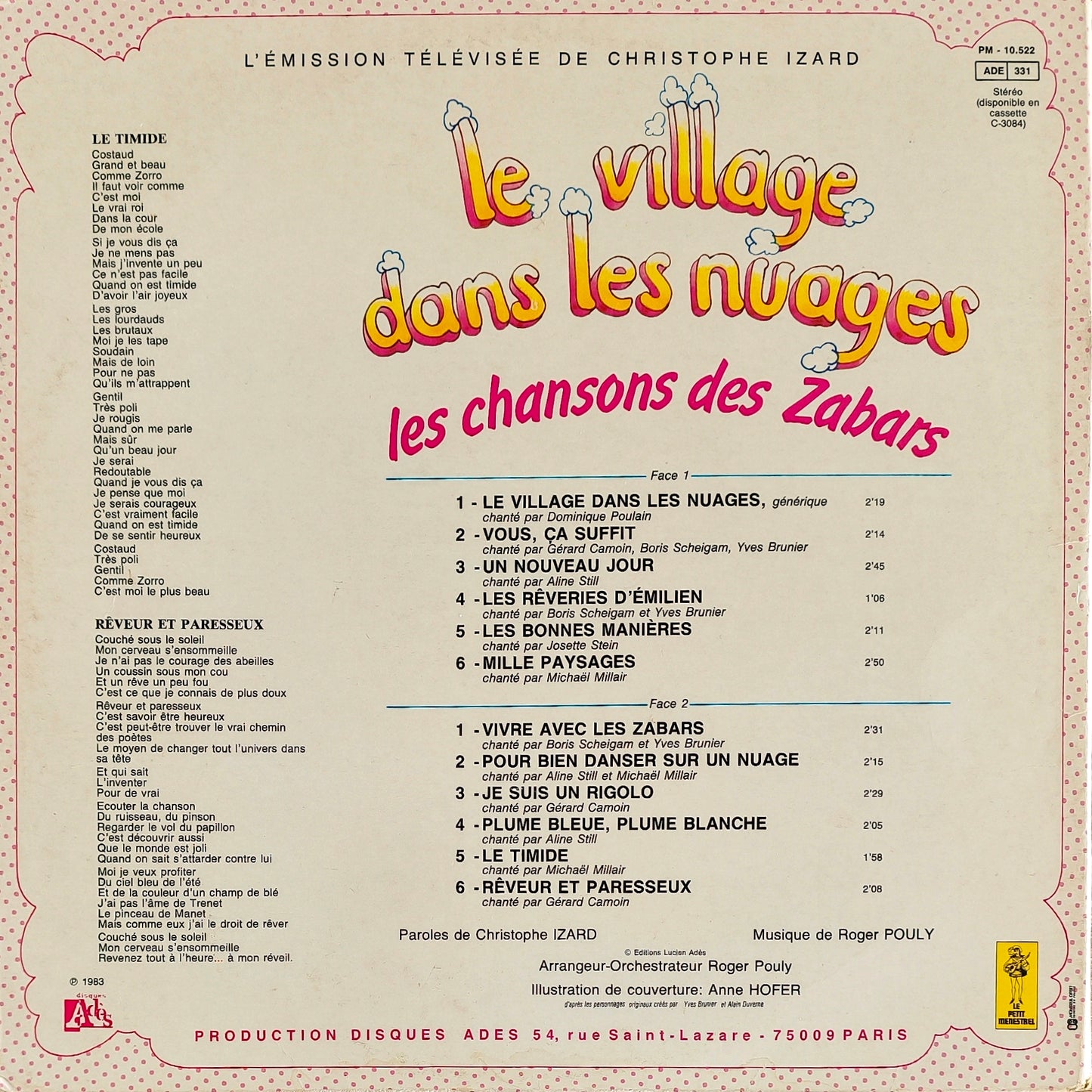 LE VILLAGE DANS LES NUAGES - Les Chansons Des Zabars