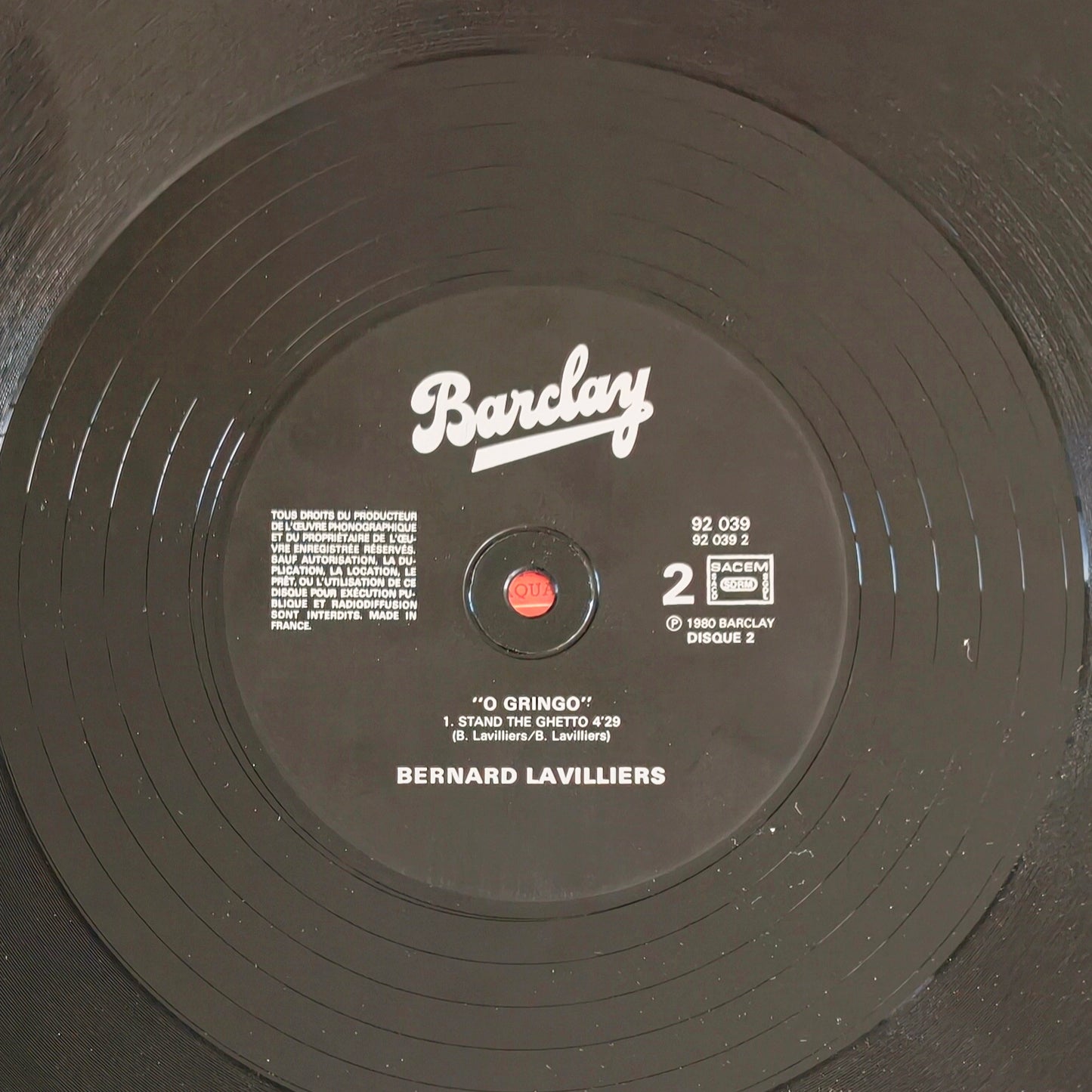 BERNARD LAVILLIERS - O Gringo