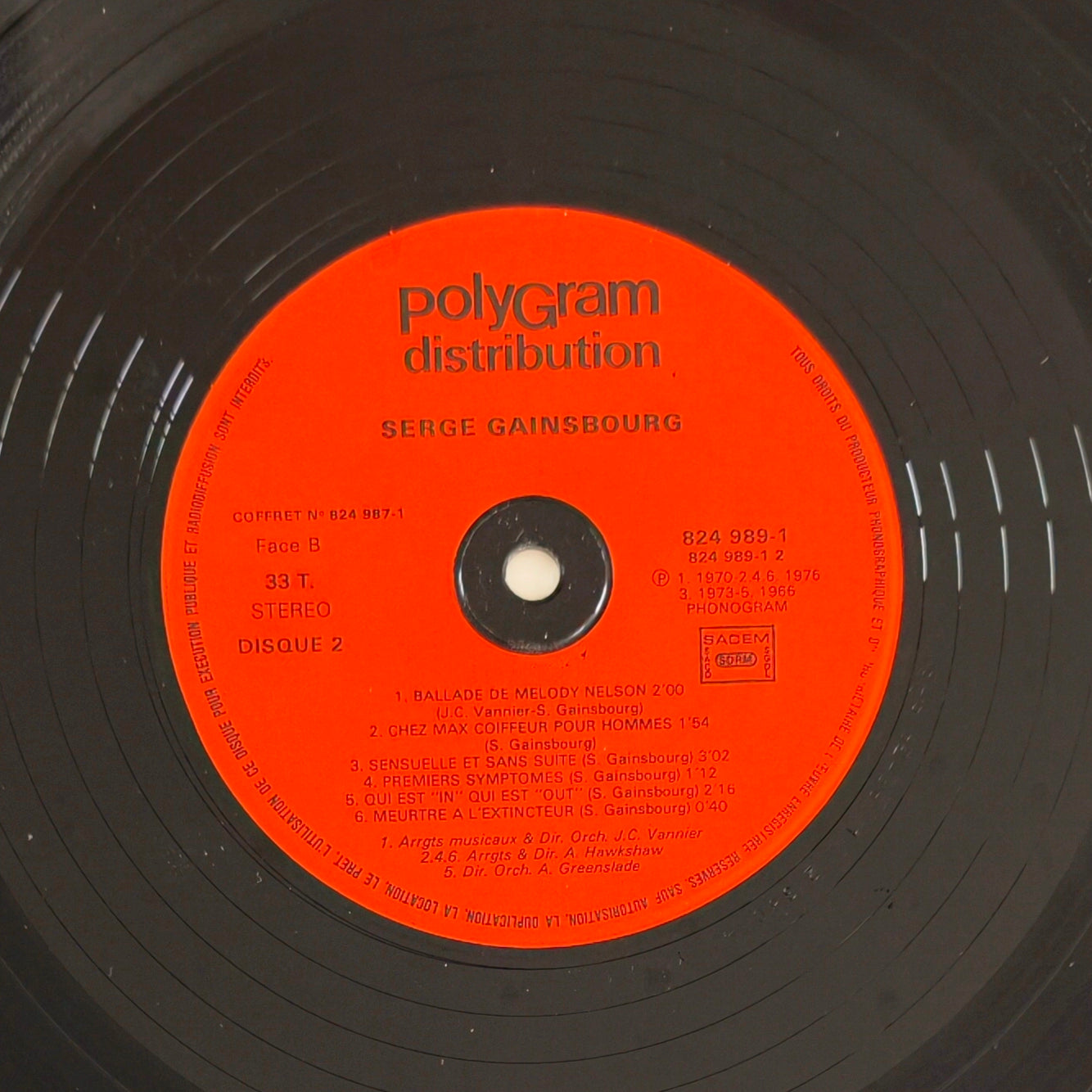 SERGE GAINSBOURG - Versions Originales (Vol.1)