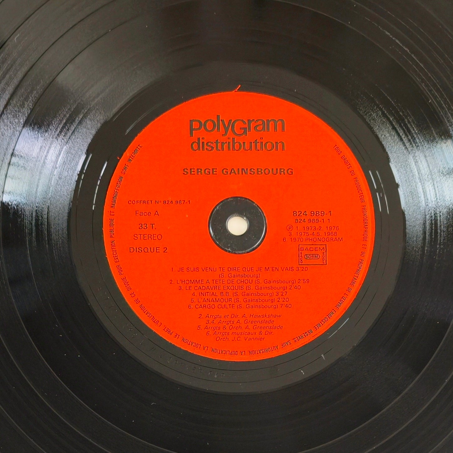 SERGE GAINSBOURG - Versions Originales (Vol.1)