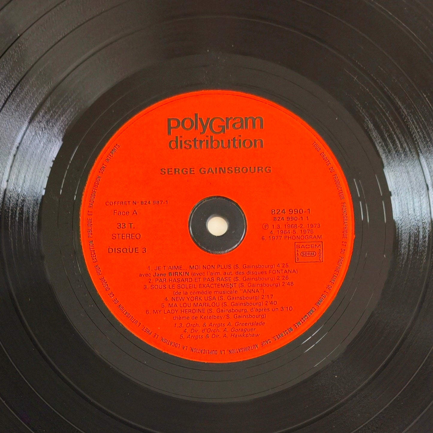 SERGE GAINSBOURG - Versions Originales (Vol.1)