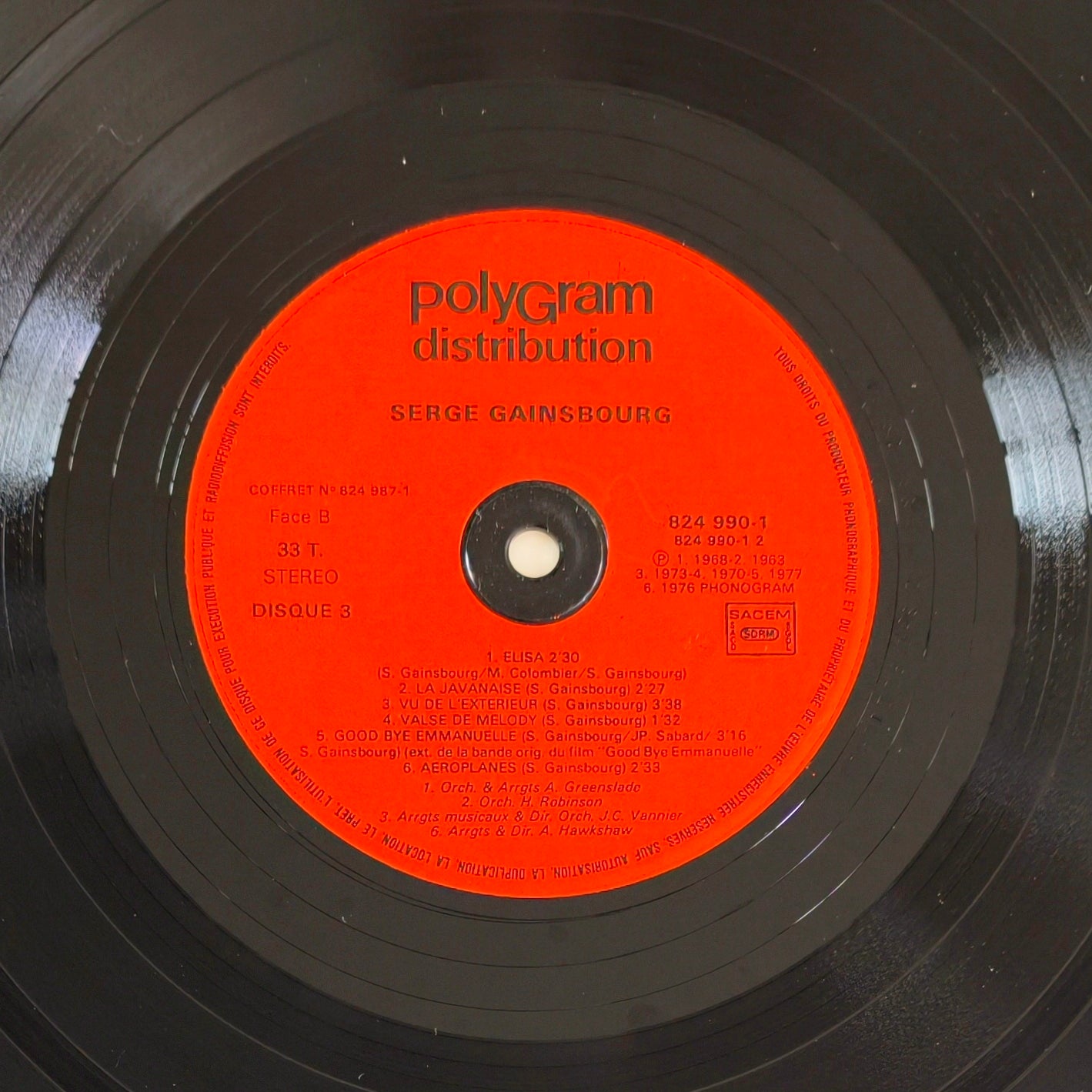 SERGE GAINSBOURG - Versions Originales (Vol.1)