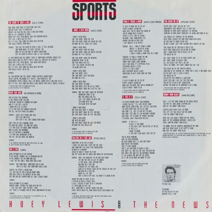 HUEY LEWIS AND THE NEWS - Sports