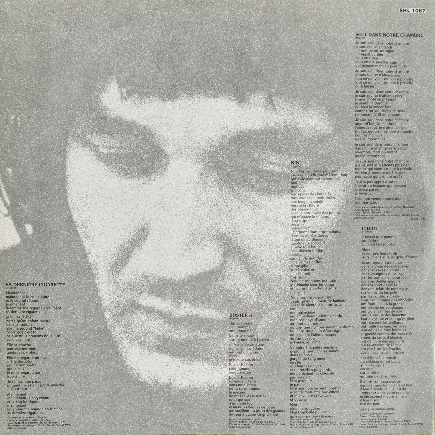 JACQUE HIGELIN- Inédits 1970