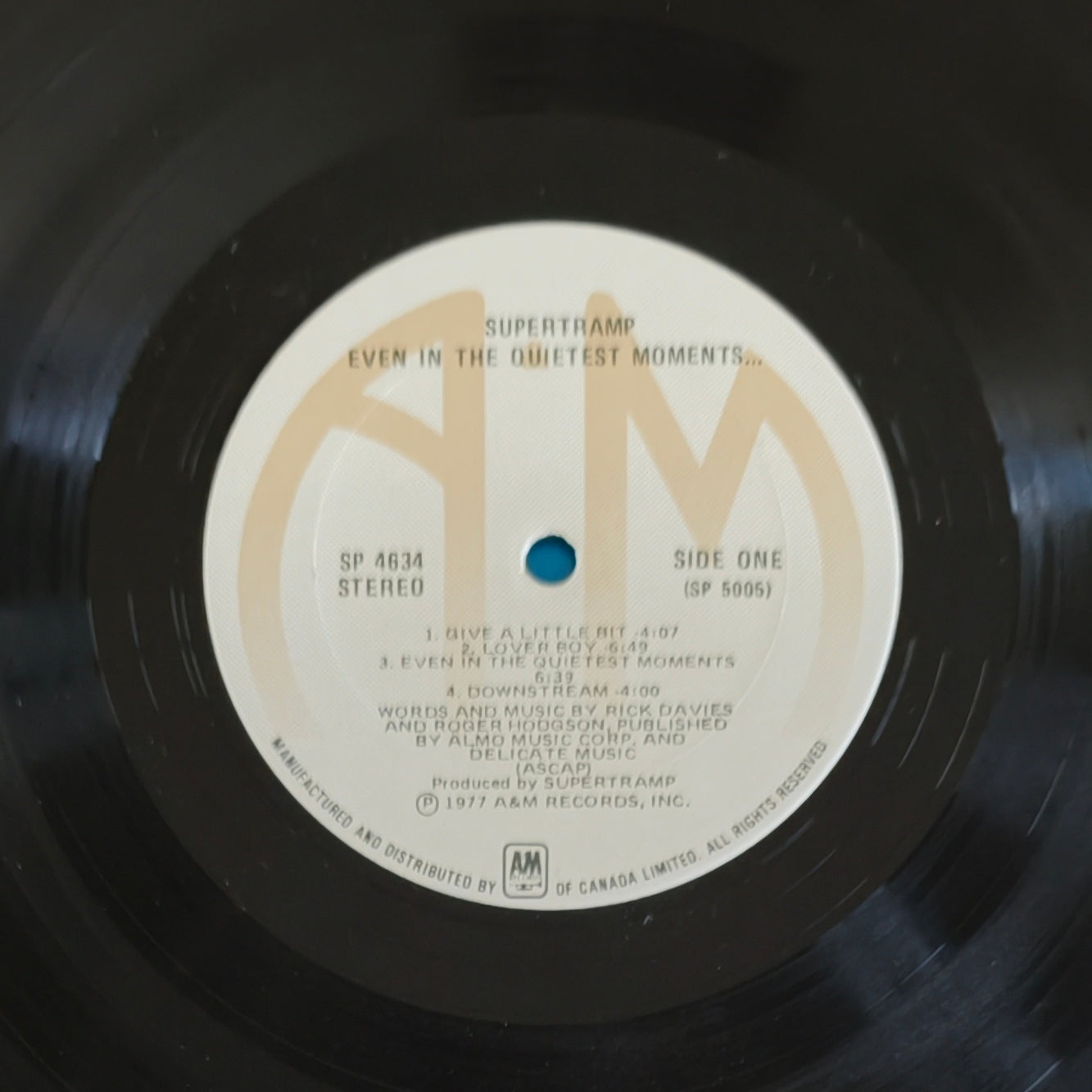 SUPERTRAMP - Even In The Quietest Moments... (Pressage Canada)