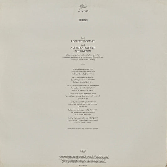GEORGE MICHAEL - A Different Corner