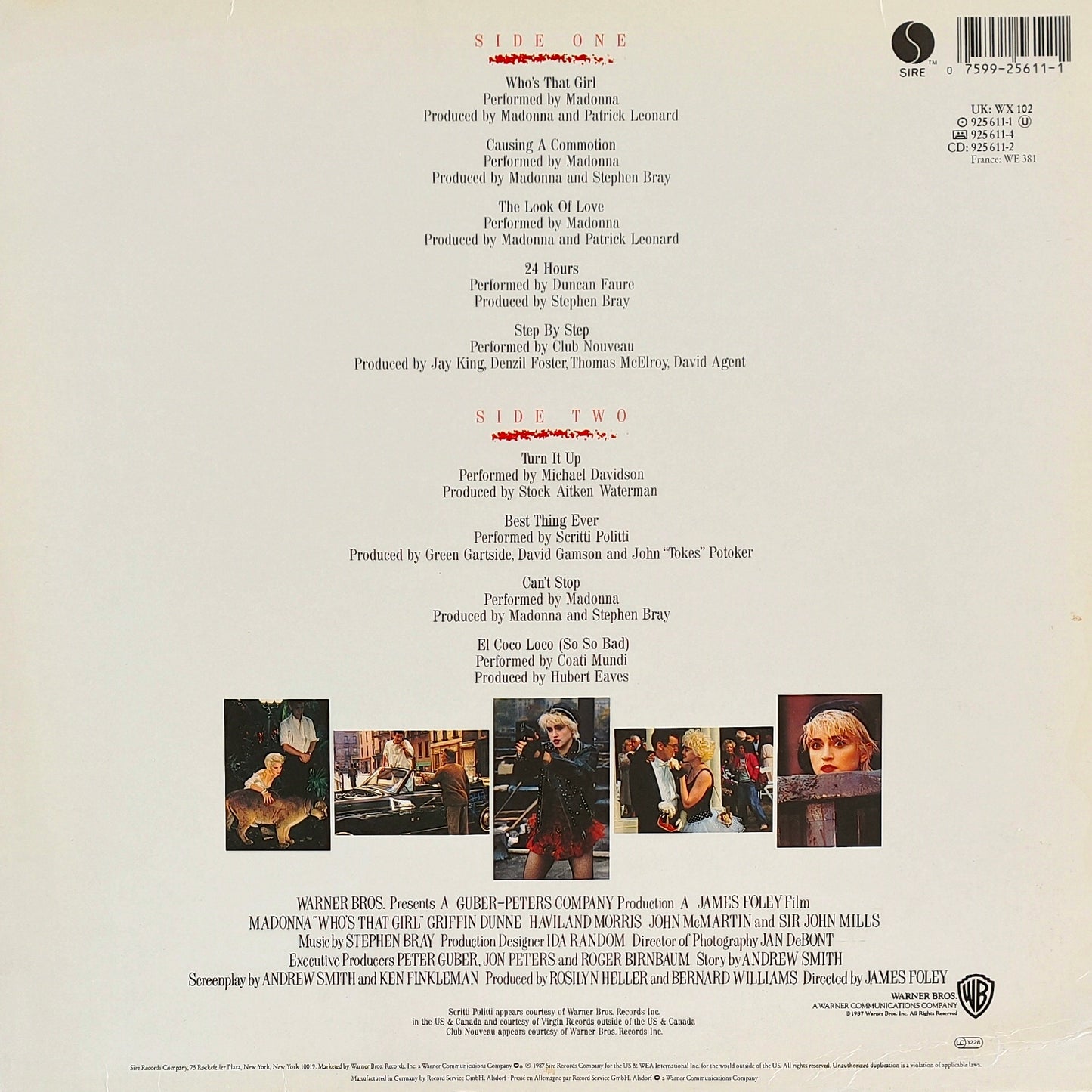 MADONNA - Who's That Girl (Original Motion Picture Soundtrack)