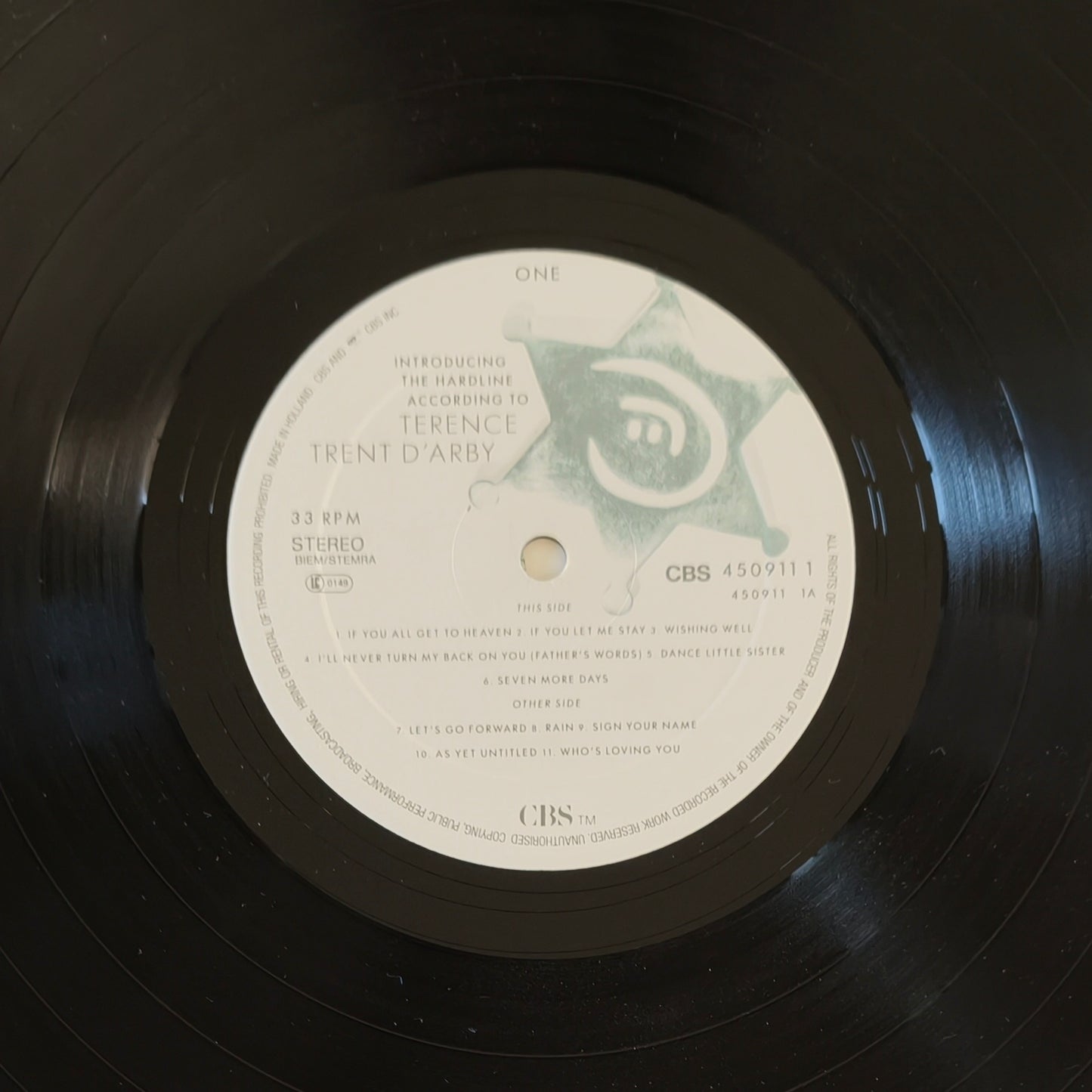 TERENCE TRENT D'ARBY - Introducing The Hardline According To Terence Trent D'Arby