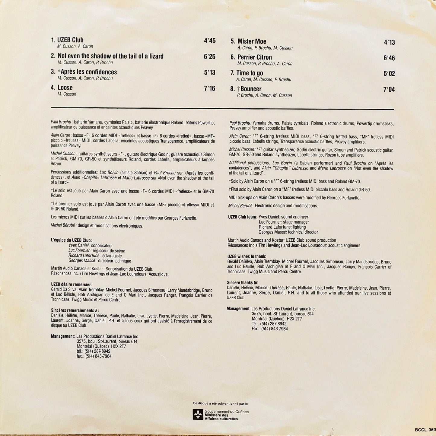UZEB - Uzeb Club (Pressage Canada)