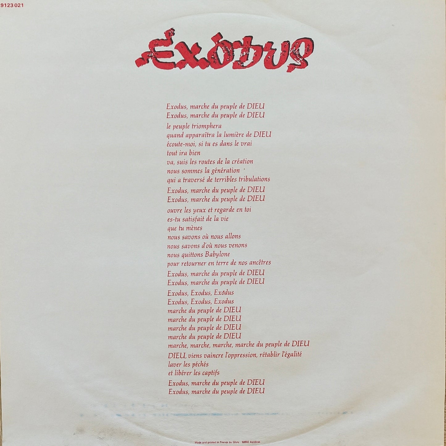 BOB MARLEY & THE WAILERS - Exodus