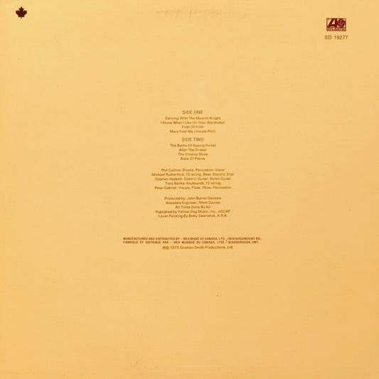 GENESIS - Selling England By The Pound (Pressage Canada)