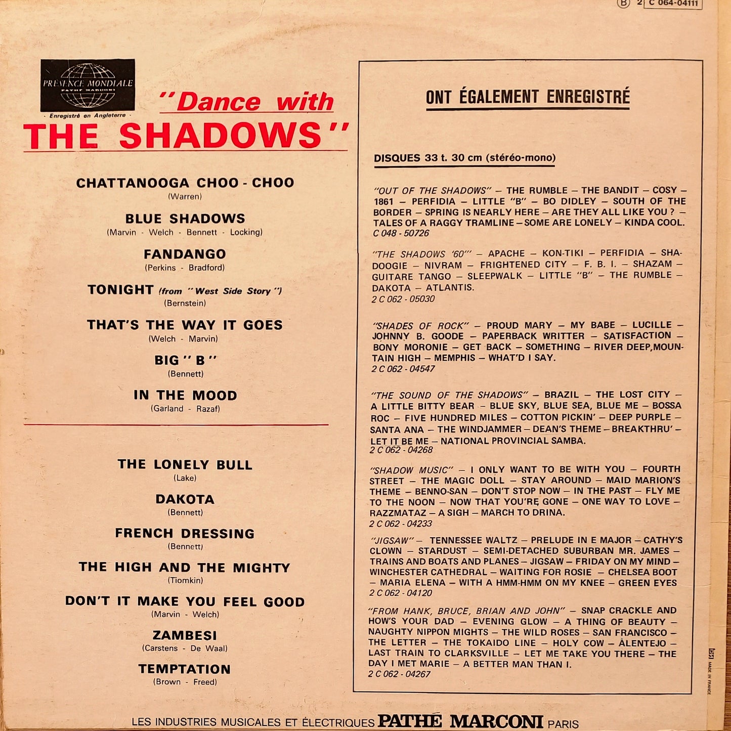 THE SHADOWS - Dance With The Shadows
