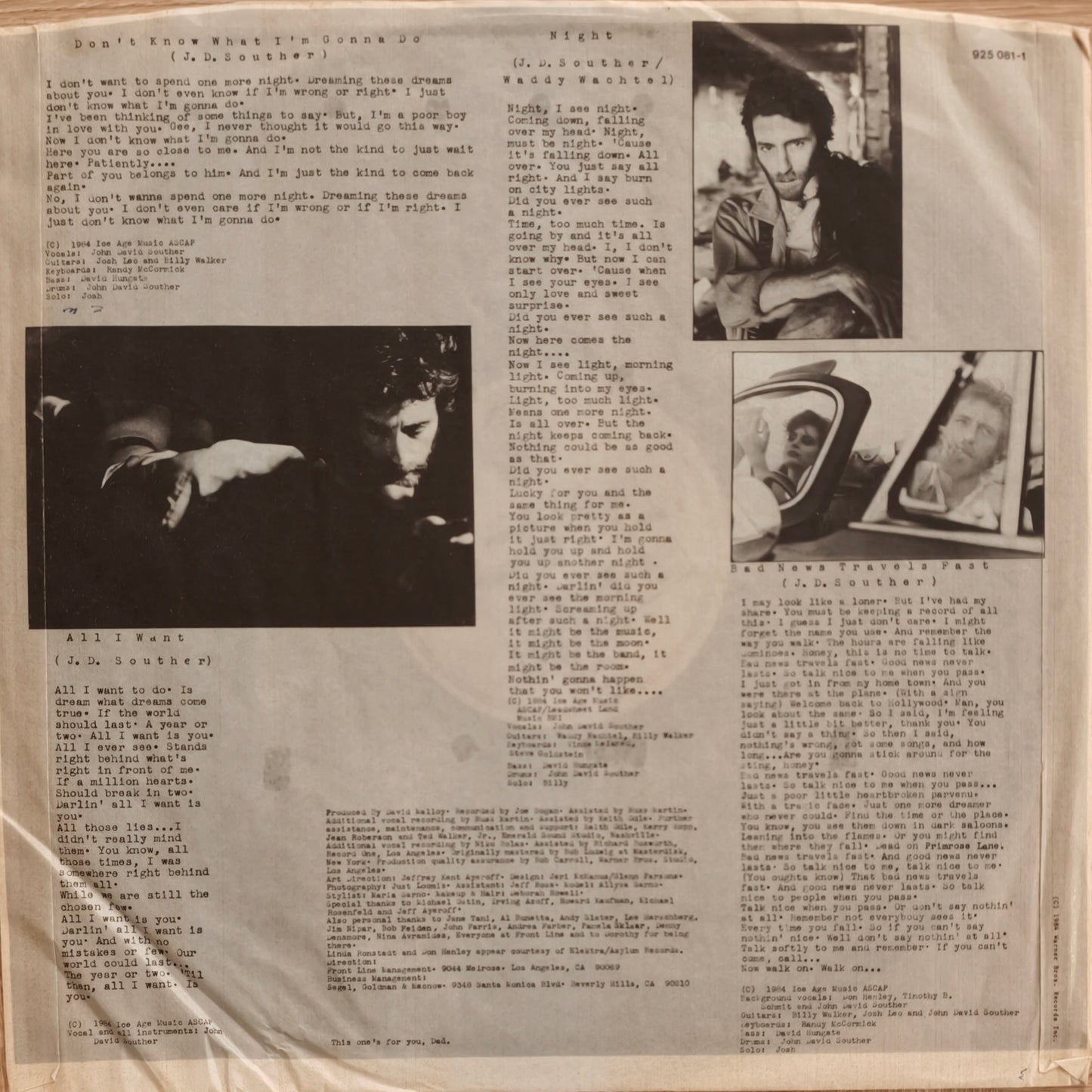 J.D. SOUTHER - Home By Dawn