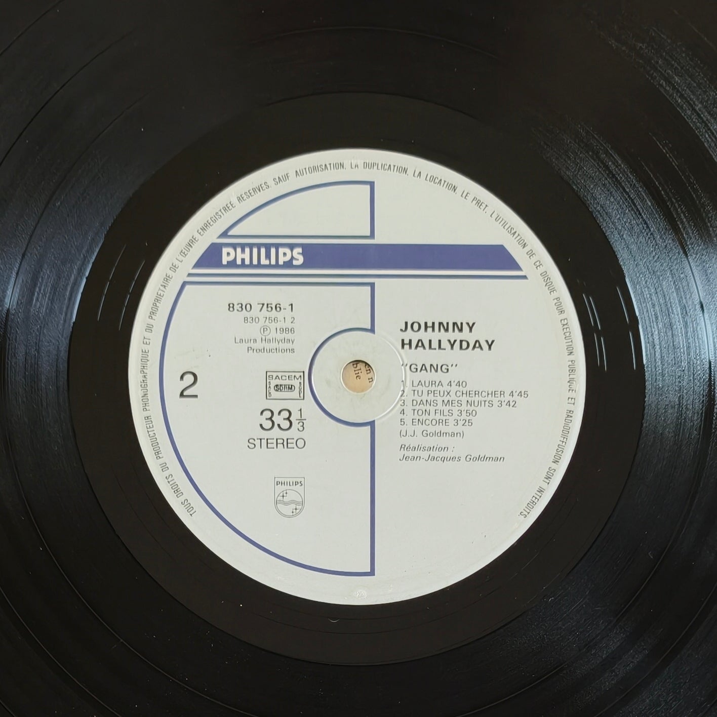 JOHNNY HALLYDAY - Gang