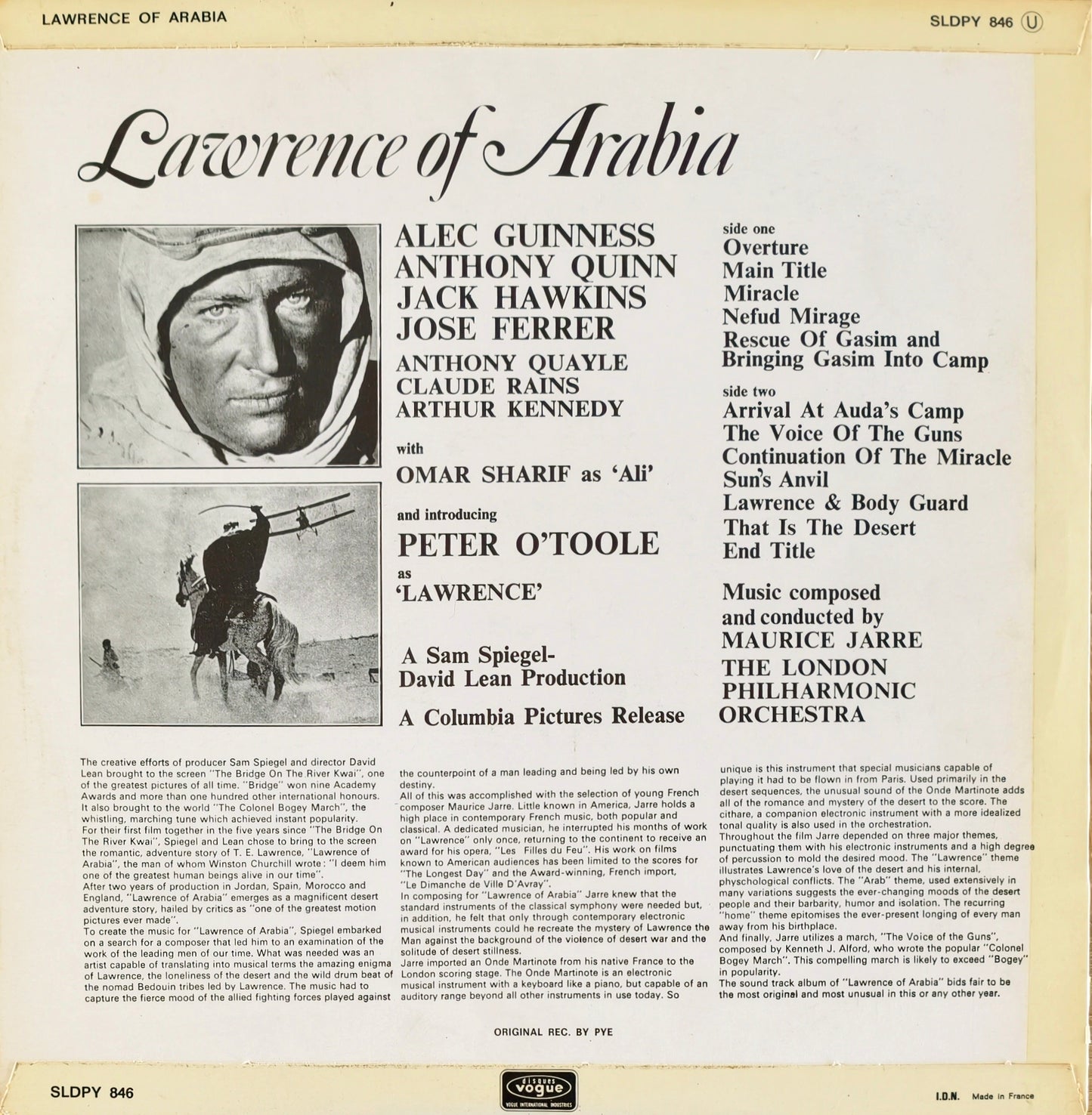 MAURICE JARRE - Lawrence Of Arabia Original Soundtrack