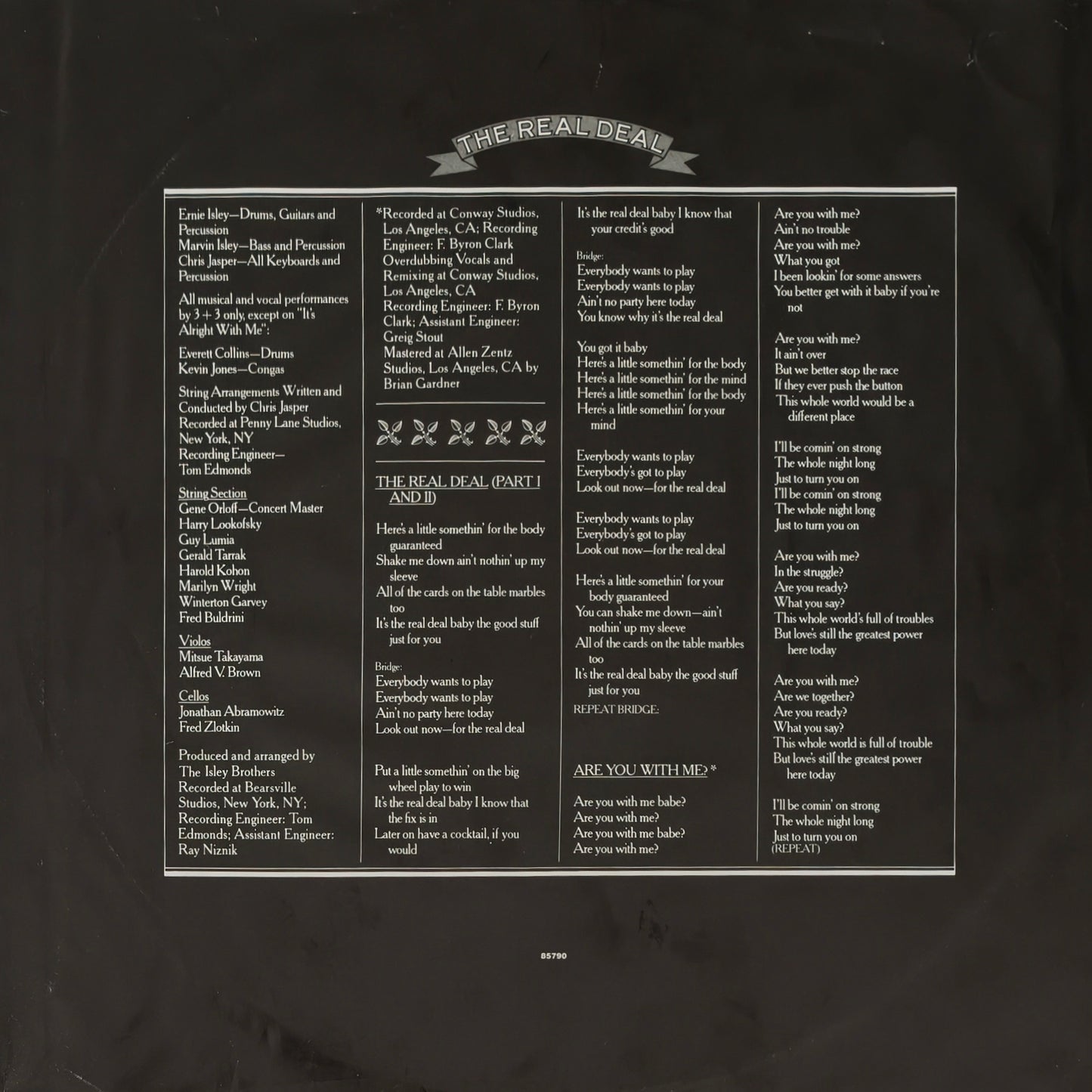 THE ISLEY BROTHERS - The Real Deal