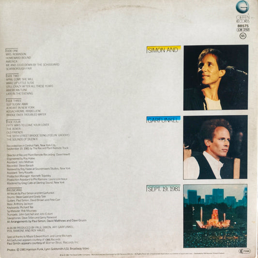 SIMON & GARFUNKEL - The Concert In Central Park