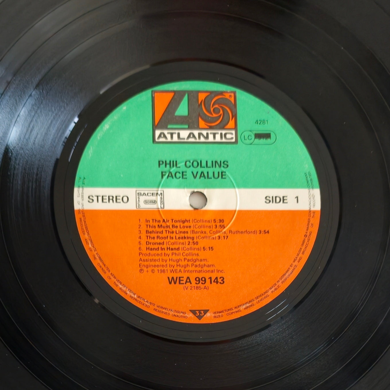 PHIL COLLINS - Face Value