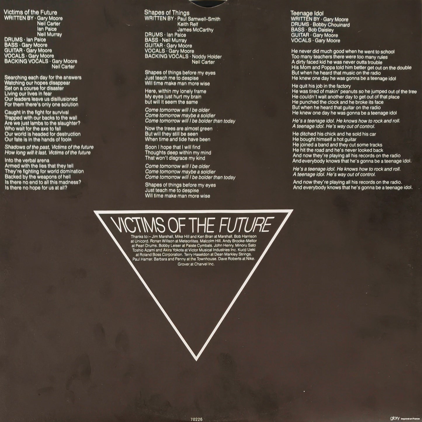 GARY MOORE - Victims Of The Future