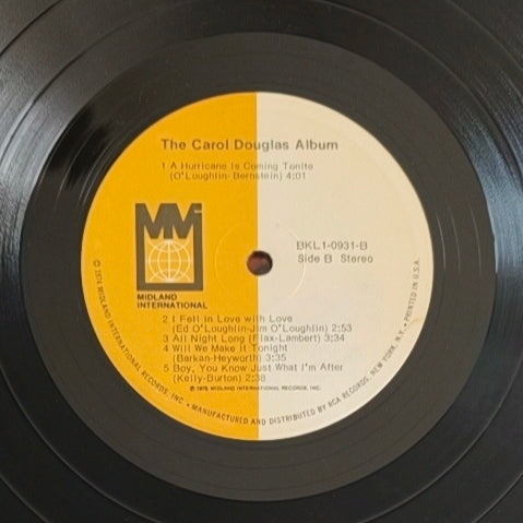 CAROL DOUGLAS - The Carol Douglas Album (Pressage US)