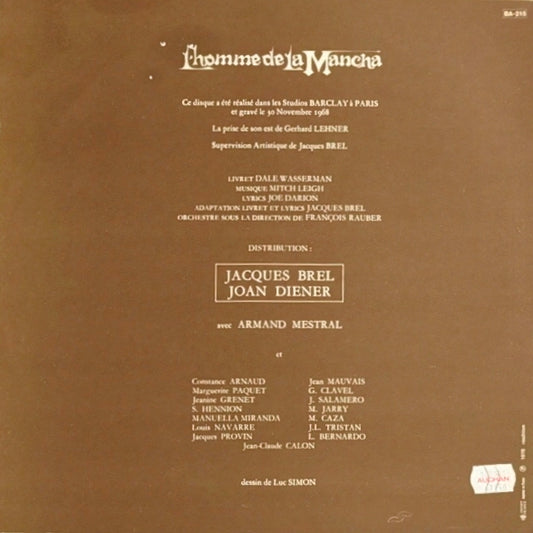 JACQUES BREL /  JOAN DIENER - L'homme De La Mancha