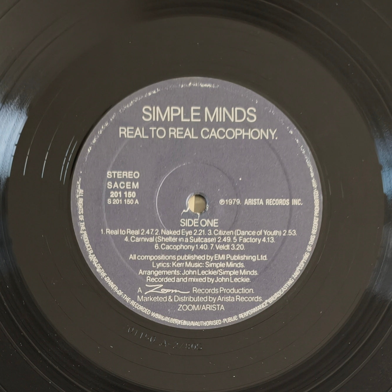 SIMPLE MINDS - Real To Real Cacophony.