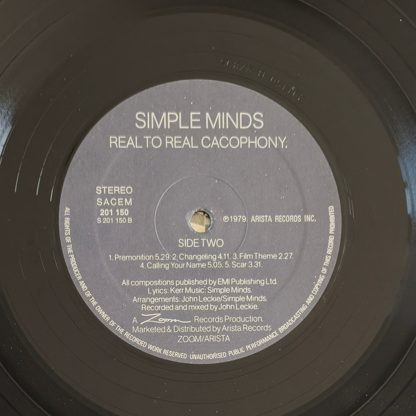 SIMPLE MINDS - Real To Real Cacophony.
