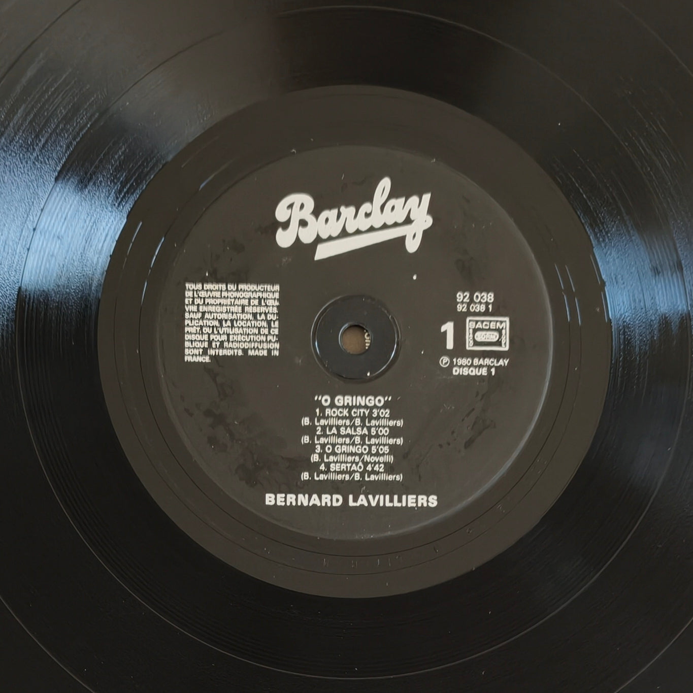 BERNARD LAVILLIERS - O Gringo