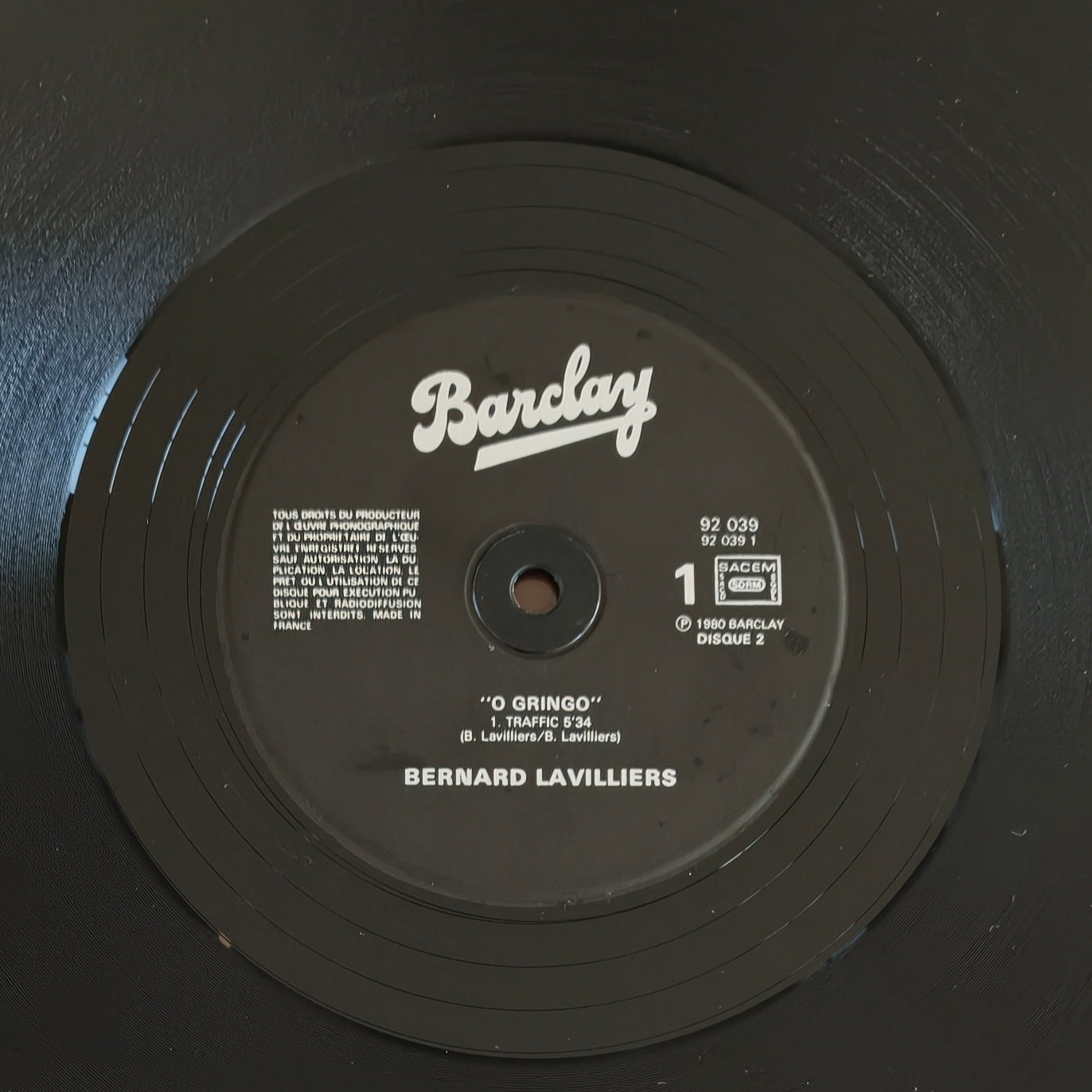 BERNARD LAVILLIERS - O Gringo