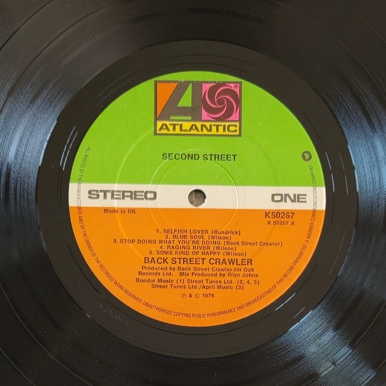 BACK STREET CRAWLER - 2nd Street (Pressage UK)