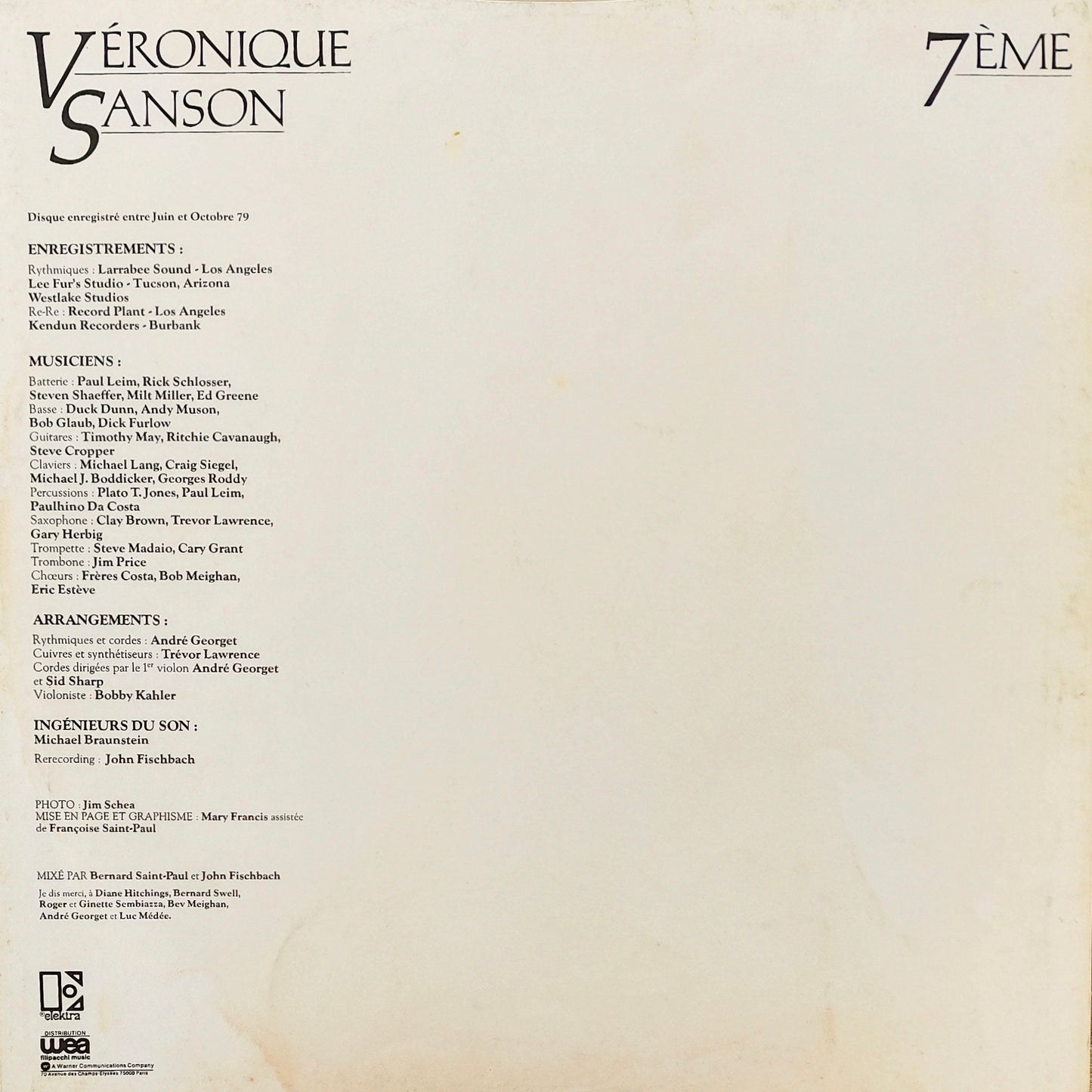 VERONIQUE SANSON - 7eme