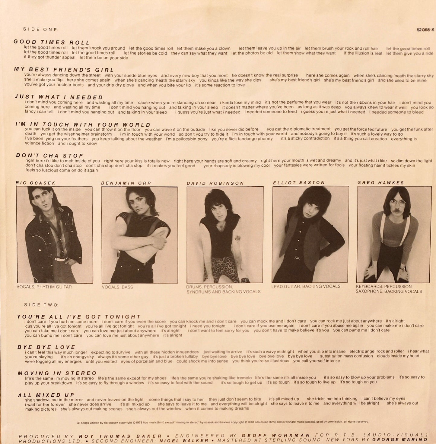 THE CARS - The Cars
