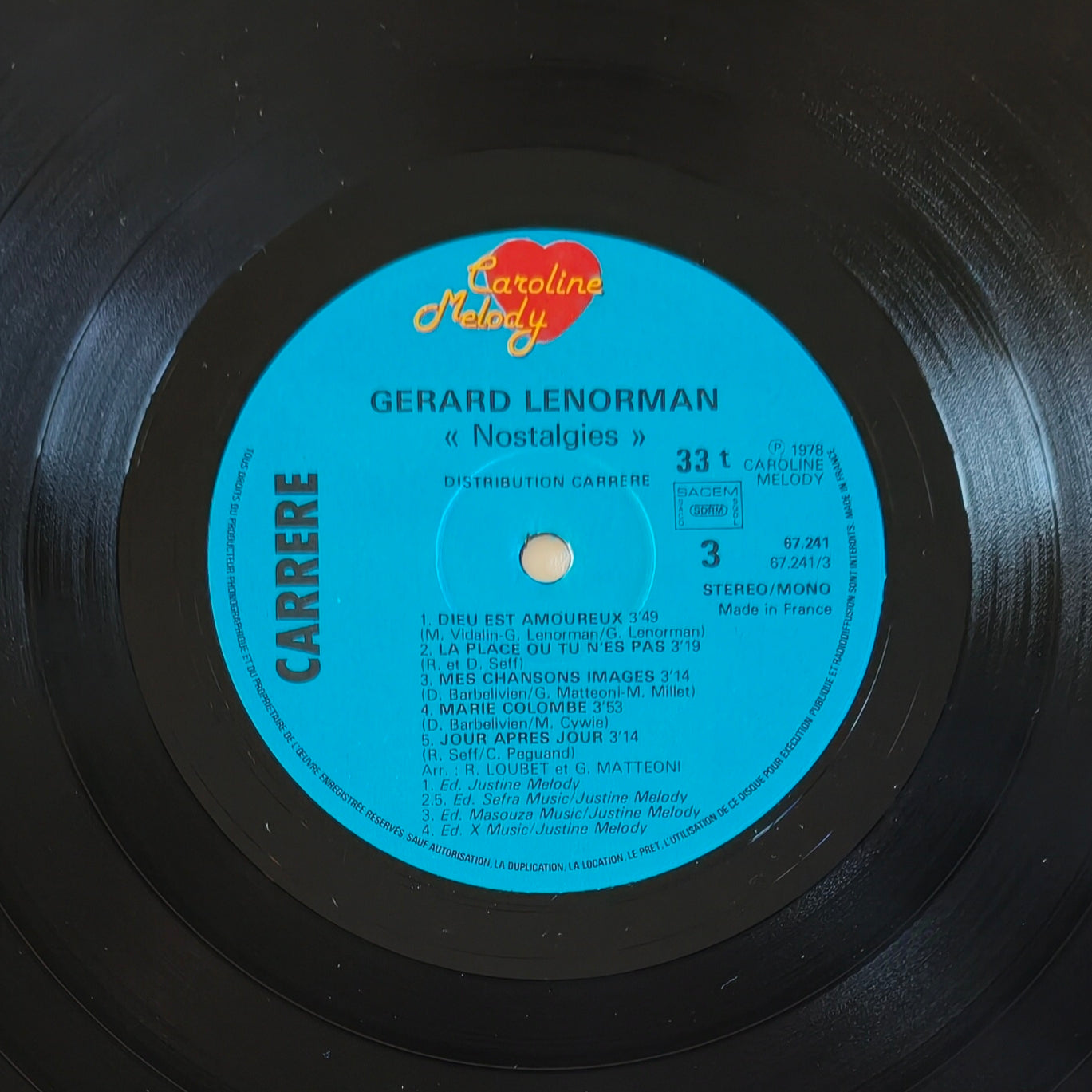 GERARD LENORMAND - Nostalgies