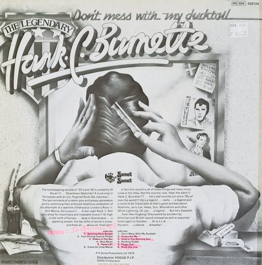 HANK C. BURNETTE - Don't Mess With My Ducktail