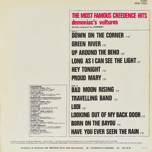 DEMONIAC'S VULTURE - The Most Famous Creedence Hits