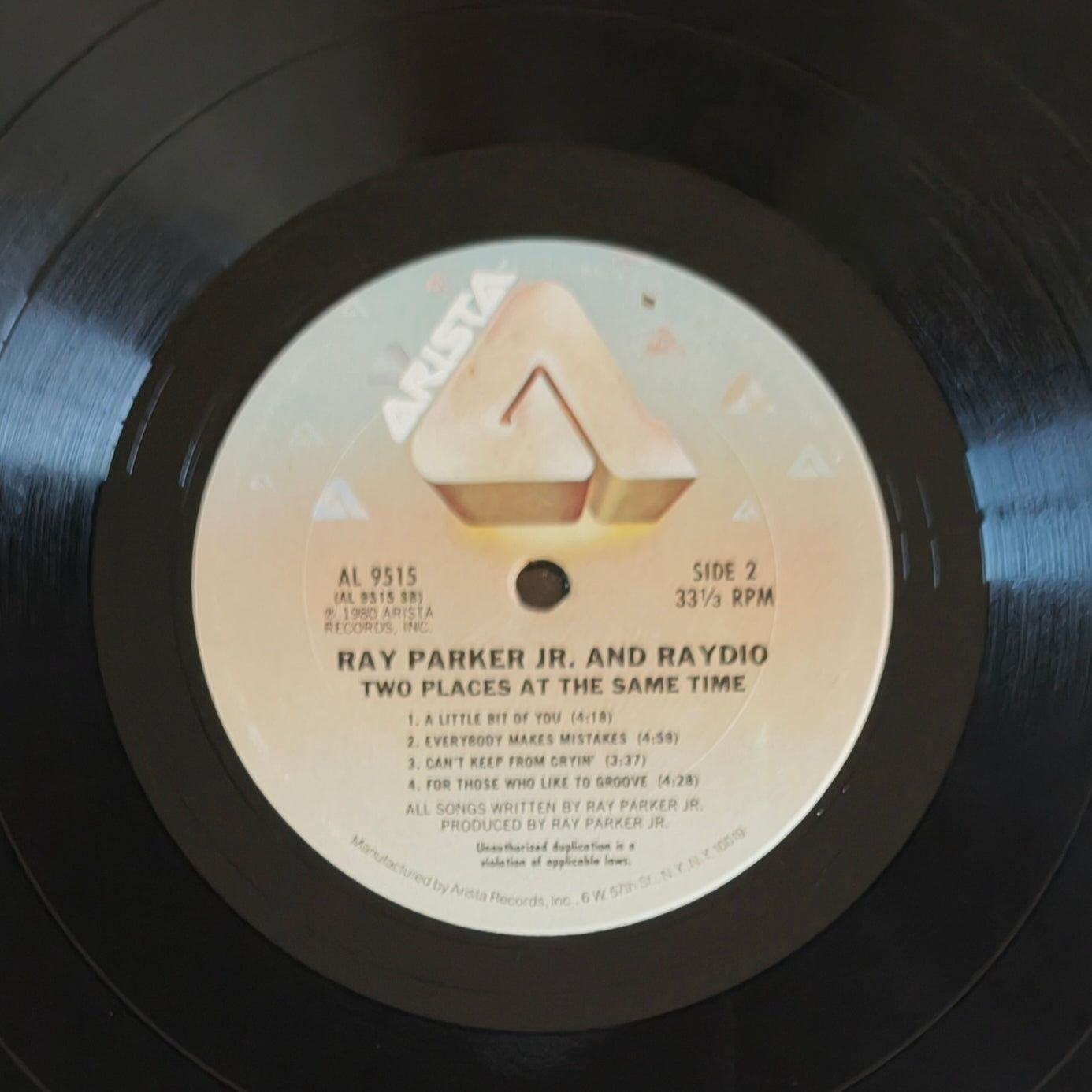 RAY PARKER Jr. And RAYDIO - Two Places At The Same Time (Pressage US)