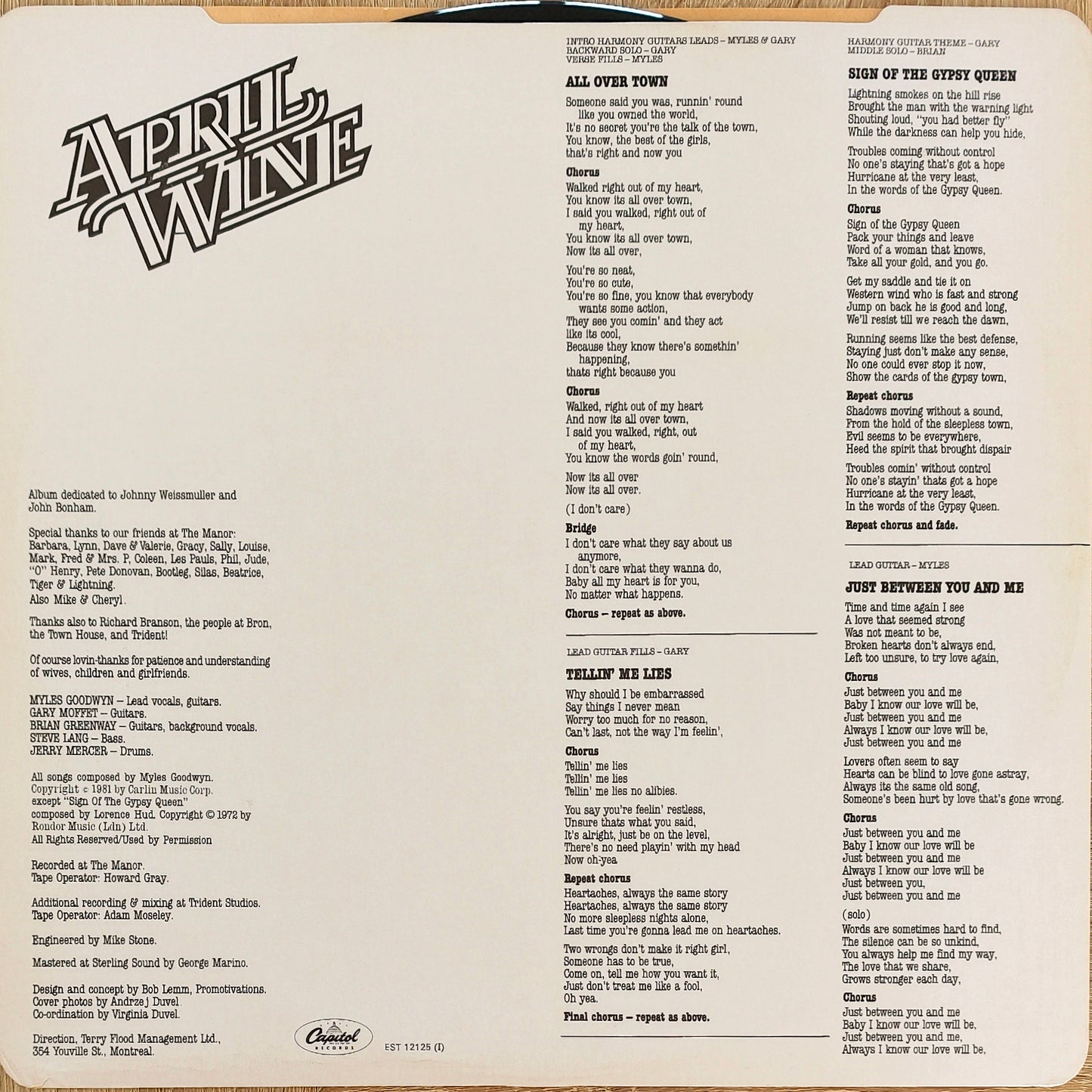 APRIL WINE - The Nature Of The Beast