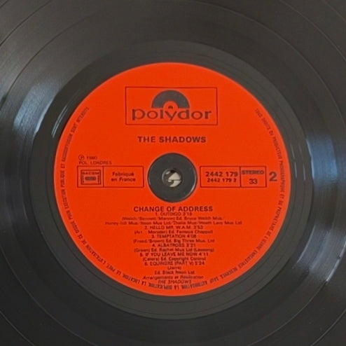 THE SHADOWS -  Change Of Address